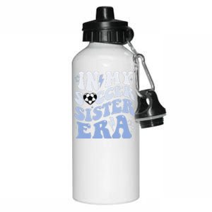 Groovy In My Soccer Sister Era Soccer Sister Of Boy Aluminum Water Bottle