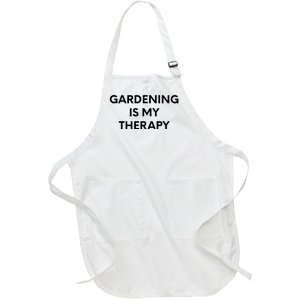 Gardening Is My Therapy Full-Length Apron With Pockets