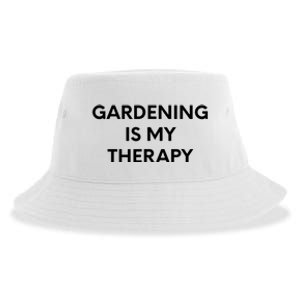 Gardening Is My Therapy Sustainable Bucket Hat