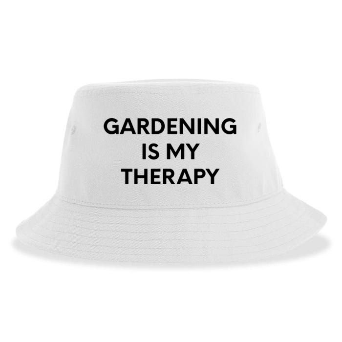 Gardening Is My Therapy Sustainable Bucket Hat