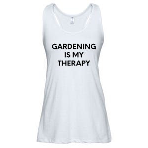 Gardening Is My Therapy Ladies Essential Flowy Tank