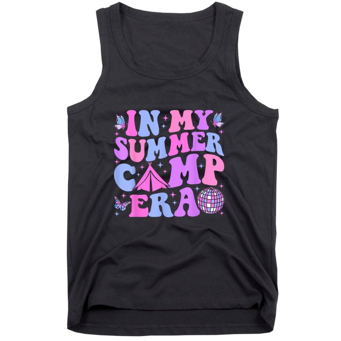 Groovy In My Summer Camp Era Camping Disco Gift Tank Top