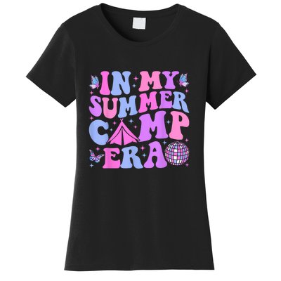 Groovy In My Summer Camp Era Camping Disco Gift Women's T-Shirt