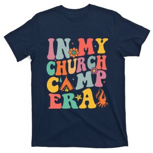 Groovy In My Church Camp Era Summer Camp Camping Funny T-Shirt