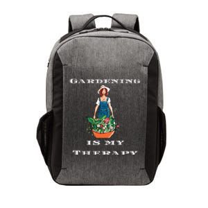 Gardening Is My Therapy Cute Gardener Plant Lover Vector Backpack