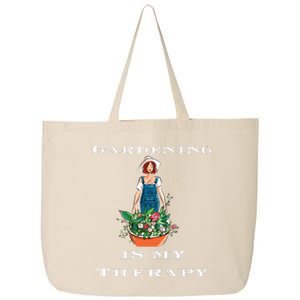 Gardening Is My Therapy Cute Gardener Plant Lover 25L Jumbo Tote