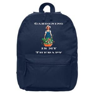 Gardening Is My Therapy Cute Gardener Plant Lover 16 in Basic Backpack