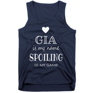 Gia Is My Name Funny Graphic Gifts For Gia Grandma Tank Top