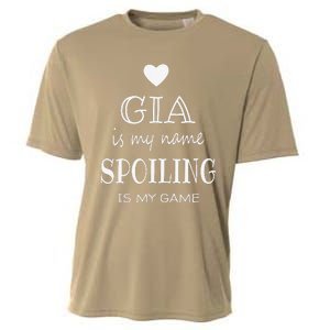 Gia Is My Name Funny Graphic Gifts For Gia Grandma Cooling Performance Crew T-Shirt