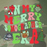 Groovy In My Merry Sonographer Era Christmas  Legacy Tie Dye Trucker Hat