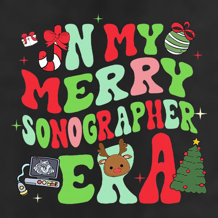 Groovy In My Merry Sonographer Era Christmas  11oz C Handle Ceramic Mug