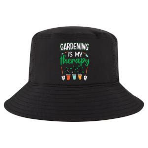 Gardening Is My Therapy Plant Lover Gift Gardeners Tank Top Cool Comfort Performance Bucket Hat