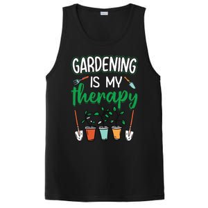 Gardening Is My Therapy Plant Lover Gift Gardeners Tank Top PosiCharge Competitor Tank