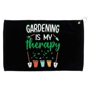 Gardening Is My Therapy Plant Lover Gift Gardeners Tank Top Grommeted Golf Towel