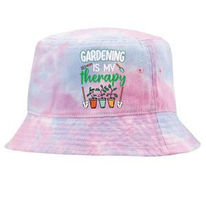 Gardening Is My Therapy Plant Lover Gift Gardeners Tank Top Tie-Dyed Bucket Hat