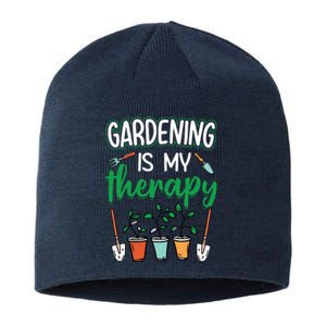 Gardening Is My Therapy Plant Lover Gift Gardeners Tank Top Sustainable Beanie