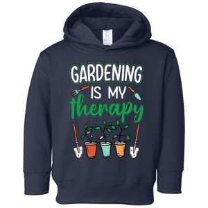 Gardening Is My Therapy Plant Lover Gift Gardeners Tank Top Toddler Hoodie