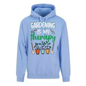 Gardening Is My Therapy Plant Lover Gift Gardeners Tank Top Unisex Surf Hoodie