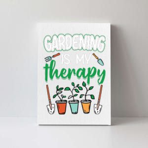 Gardening Is My Therapy Plant Lover Gift Gardeners Tank Top Canvas