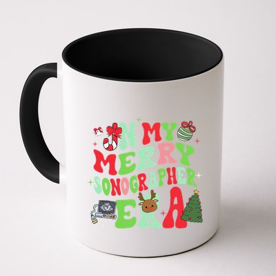 Groovy In My Merry Sonographer Era Christmas  Mug