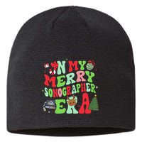 Groovy In My Merry Sonographer Era Christmas  Sustainable Beanie