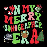 Groovy In My Merry Sonographer Era Christmas  16 in Basic Backpack