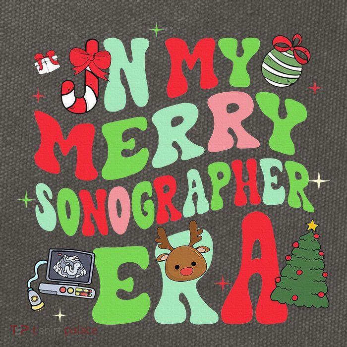 Groovy In My Merry Sonographer Era Christmas  Cotton Canvas Backpack