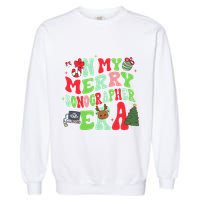Groovy In My Merry Sonographer Era Christmas  Garment-Dyed Sweatshirt