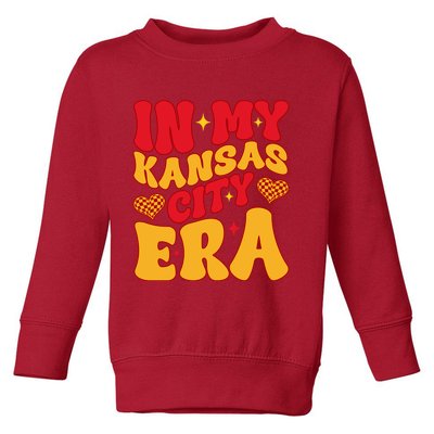 Groovy In My Kansas City Era Toddler Sweatshirt