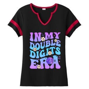 Girl In My Double Digits Era Retro Ladies Halftime Notch Neck Tee