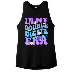 Girl In My Double Digits Era Retro Ladies PosiCharge Tri-Blend Wicking Tank