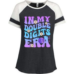 Girl In My Double Digits Era Retro Enza Ladies Jersey Colorblock Tee