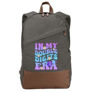 Girl In My Double Digits Era Retro Cotton Canvas Backpack