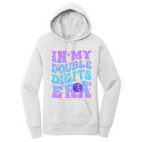 Girl In My Double Digits Era Retro Women's Pullover Hoodie