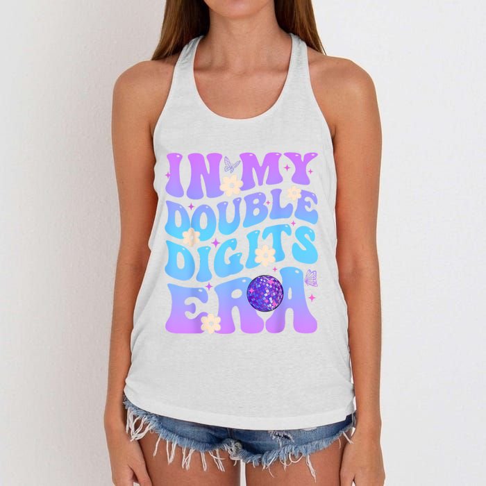 Girl In My Double Digits Era Retro Women's Knotted Racerback Tank