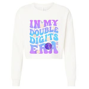 Girl In My Double Digits Era Retro Cropped Pullover Crew