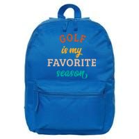 Golf Is My Favorite Season Golfer Golfing Love Retro Vintage Gift 16 in Basic Backpack