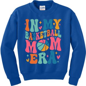 Groovy In My Basketball Mom Era Basketball Mama Mother Gift Kids Sweatshirt