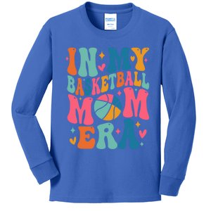 Groovy In My Basketball Mom Era Basketball Mama Mother Gift Kids Long Sleeve Shirt