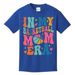 Groovy In My Basketball Mom Era Basketball Mama Mother Gift Kids T-Shirt