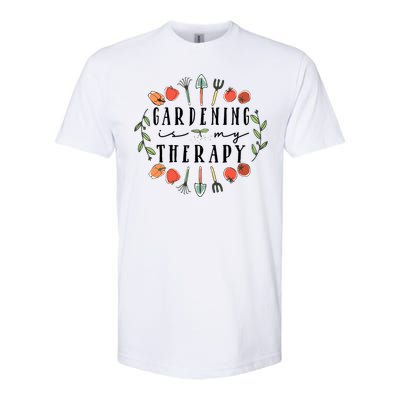 Gardening Is My Therapy Garden Lover Softstyle CVC T-Shirt