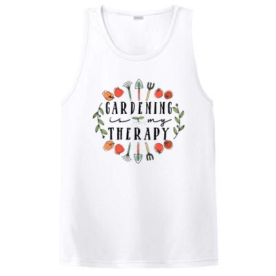 Gardening Is My Therapy Garden Lover PosiCharge Competitor Tank