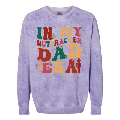 Groovy In My Nutcracker Dad Era Christmas Family Ballet  Colorblast Crewneck Sweatshirt