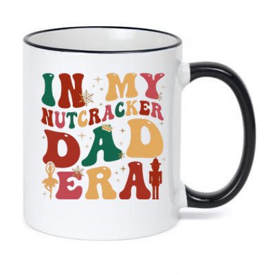 Groovy In My Nutcracker Dad Era Christmas Family Ballet  11oz Black Color Changing Mug