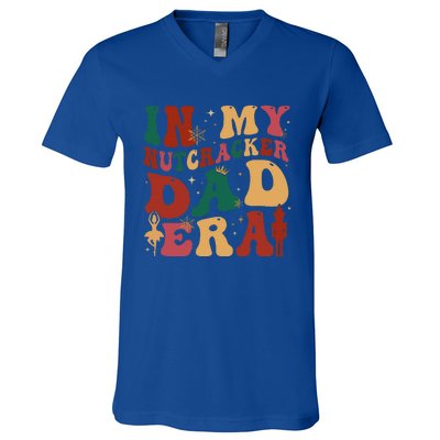 Groovy In My Nutcracker Dad Era Christmas Family Ballet  V-Neck T-Shirt