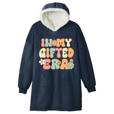 Groovy In My Gifted Era Matching Gifted Teacher Education Gift Hooded Wearable Blanket