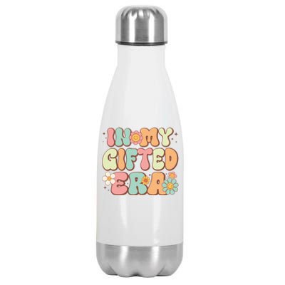 Groovy In My Gifted Era Matching Gifted Teacher Education Gift Stainless Steel Insulated Water Bottle