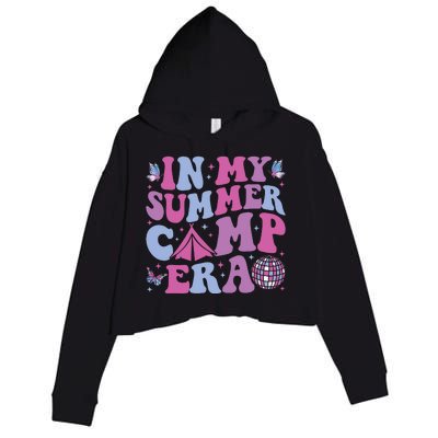 Groovy In My Summer Camp Era Camping Crop Fleece Hoodie