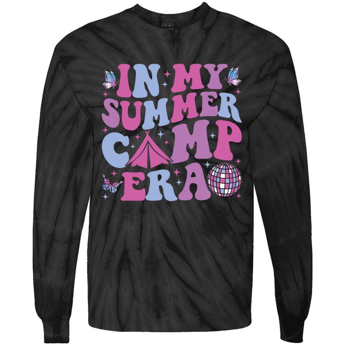 Groovy In My Summer Camp Era Camping Tie-Dye Long Sleeve Shirt