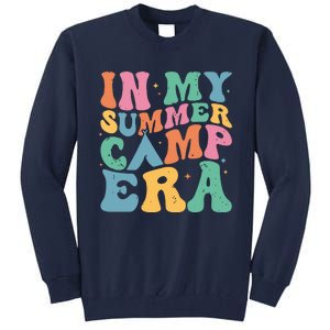 Groovy In My Summer Camp Era Retro Summer Camper Women Tall Sweatshirt